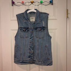 Abercrombie Jean jacket vest.